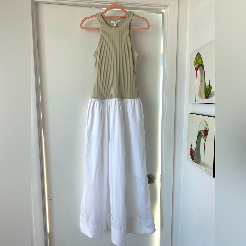 BR Banana Republic l Ribbed Tank Colourblock Maxi Dress
